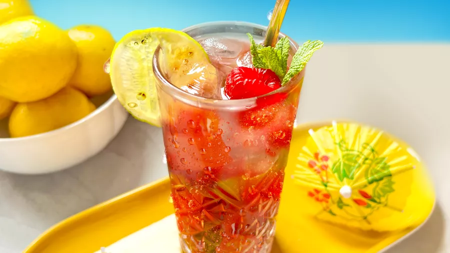 Himbeer Mojito Lipton Eistee Rezept