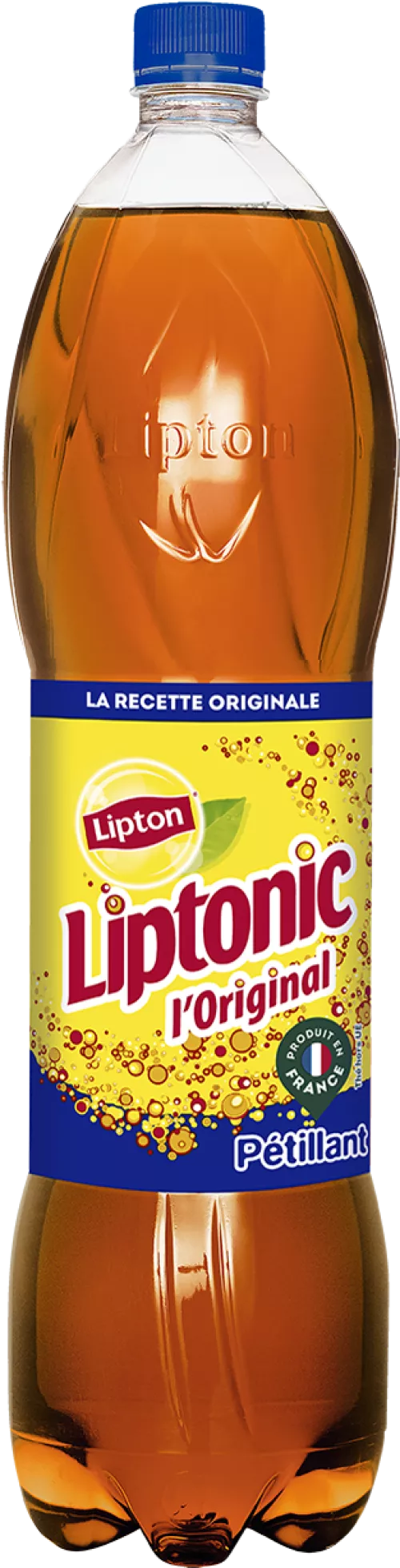 une bouteille de 1,5l de pet lipton liptonic original