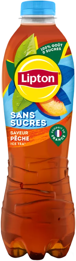 Lipton pêche sans sucres 1,25 L PET