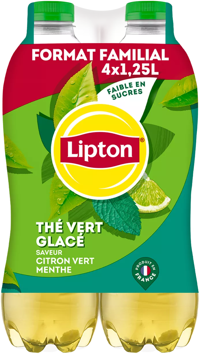 Lipton Ice Tea Green Citron Vert Menthe 4 x1250 ml PET