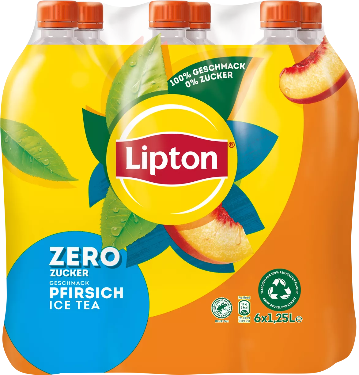 Pfirsich zero 6x1250ml new