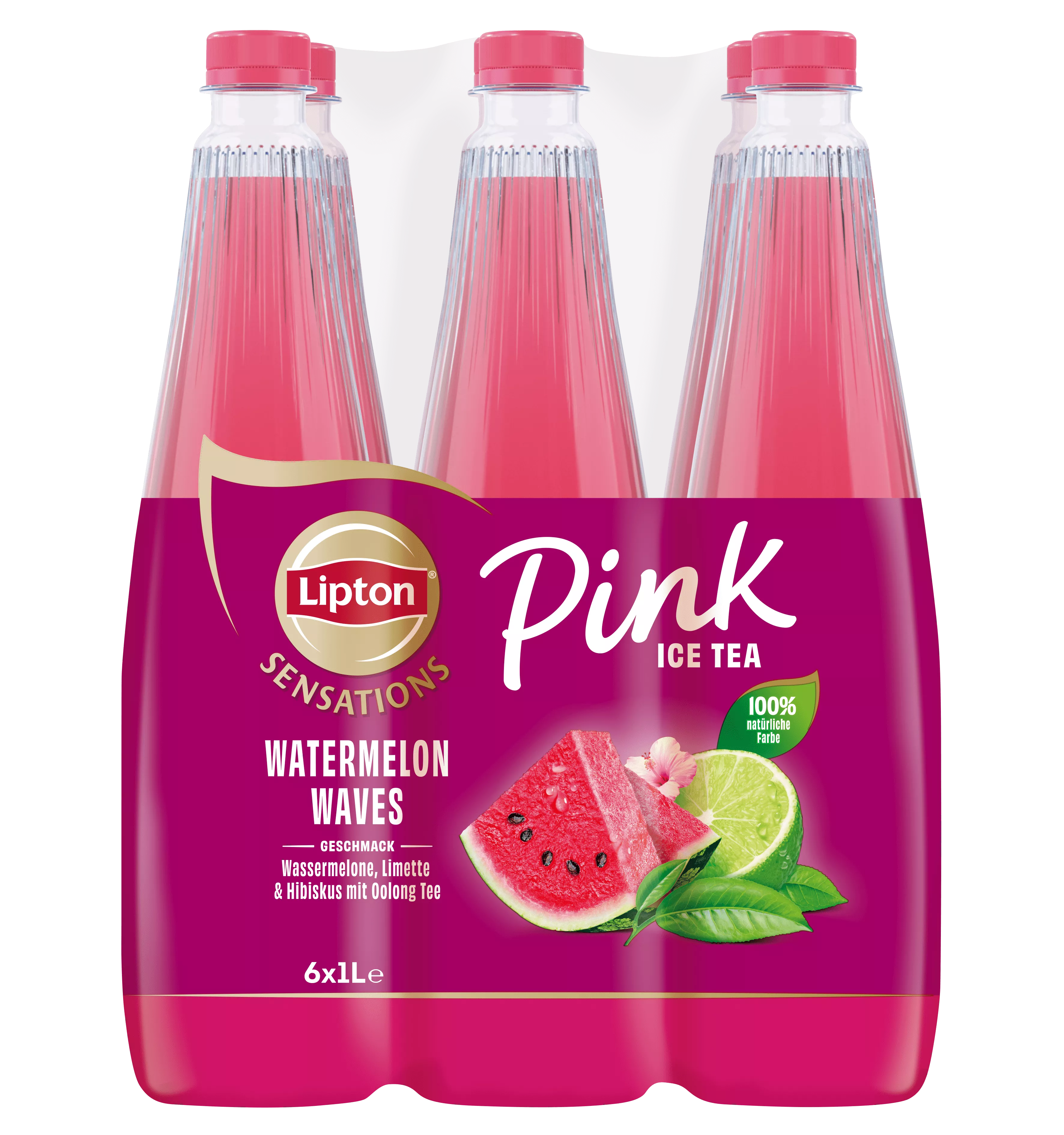 Lipton Sensations Pink Ice Tea Watermelon Waves 6 x 1 L