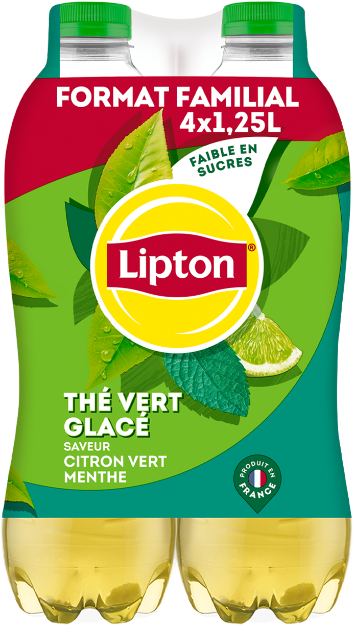 Lipton Ice Tea Green Citron Vert Menthe 4 x1250 ml PET