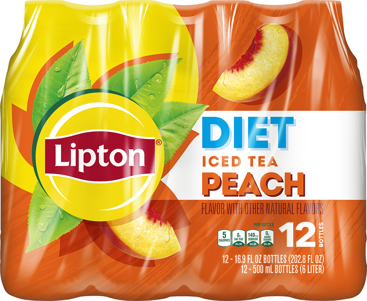 Lipton Iced Tea Diet Peach Ingredients, Nutrition & Refreshment