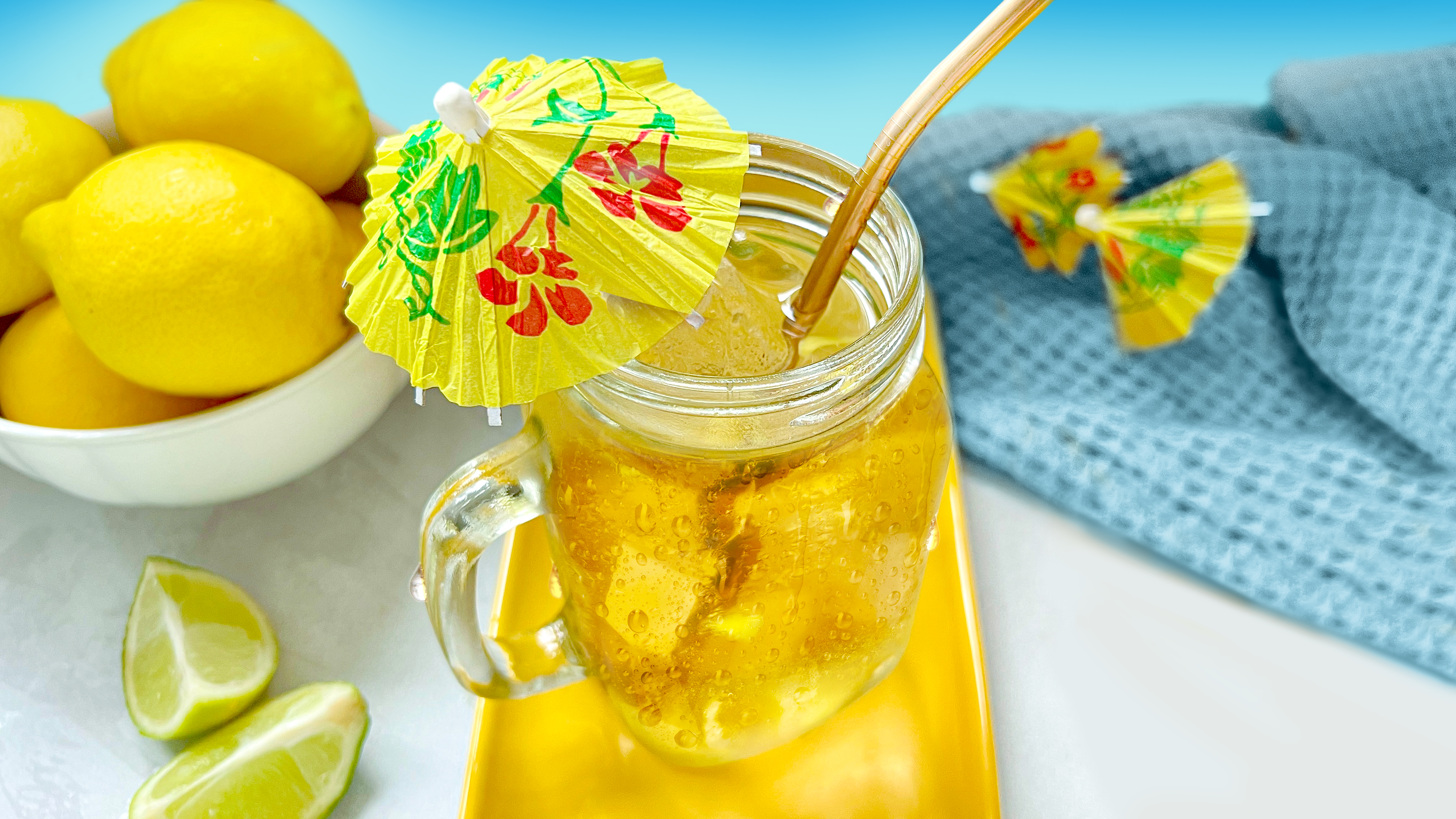 Ginger Ale Mocktail Lipton Eistee Rezept