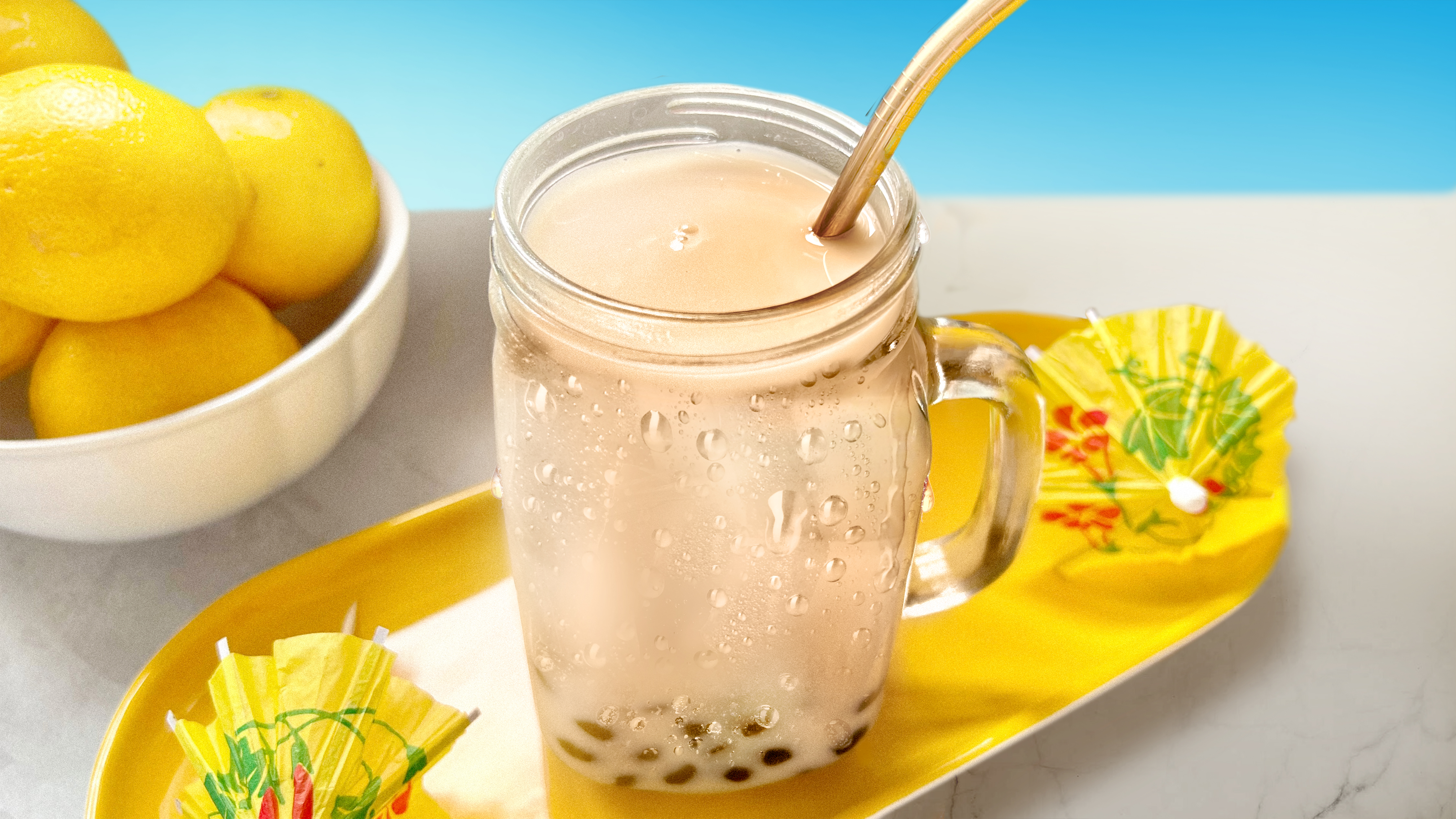 Lipton Ice Tea Fruity Peach Bubble Tea Recipe